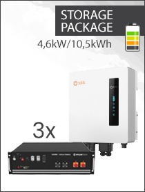 Solis S6 EA1P 4.6 kW + Pylon US3000 10.5 kWh (3 x 3.5 kWh) Pakket