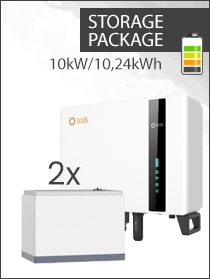 Solis S6 10 kW AC-gekoppelde omvormer HV + Pylon 10,24 kWh Force H3-pakket